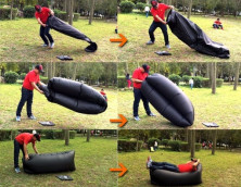 Надувний диван Lamzak Standart (зелений)