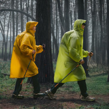 Дощовик-пончо легкий з рукавами Naturehike CNK2620FS011, L, жовтий