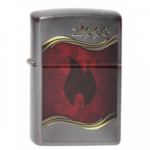 Запальничка Zippo Flame Gray Dusk 28378.120
