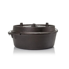 Казан-жарівня чавунна Petromax Dutch Oven ft9-1910 плоске дно 7,5 л (лімітована версія)
