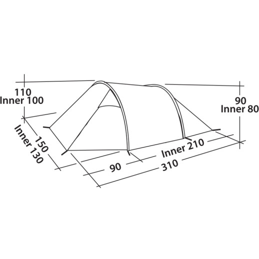 Намет Easy Camp Spirit 200 Rustic Green (120396)