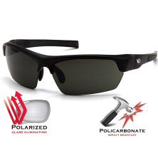 Окуляри Venture Gear TENSAW Polarized (forest gray) чорно-зелені
