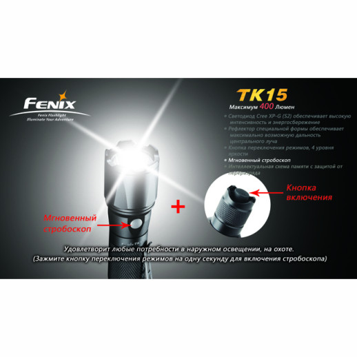 Тактичний ліхтар Fenix TK15 XP-G LED S2