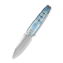 Ніж складаний туристичний Weknife Hull (9.9 см) Bohler M390 / Titanium синій