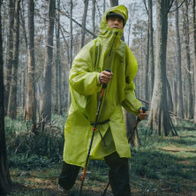 Дощовик-пончо легкий з рукавами Naturehike CNK2620FS011, L, зелений