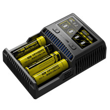 Зарядний пристрій Nitecore SC4 з LED дисплеєм (0.5 A, 1A, 2A, 3A)