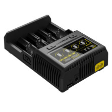 Зарядний пристрій Nitecore SC4 з LED дисплеєм (0.5 A, 1A, 2A, 3A)