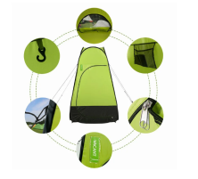 Намет-душ Naturehike Utility Tent 210T поліестер NH17Z002-p atrovirens