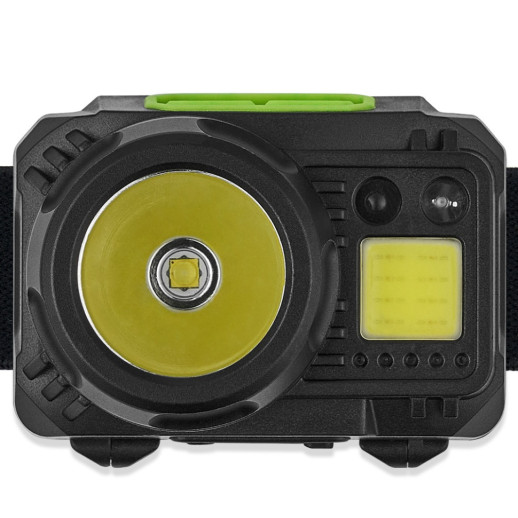 Ліхтар налобний Winso PRO 500Lm, 3W CREE XPG + COB, 1200mAh/3xAAA, Sensor White/Red