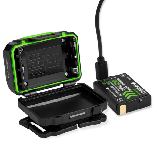 Ліхтар налобний Winso PRO 500Lm, 3W CREE XPG + COB, 1200mAh/3xAAA, Sensor White/Red