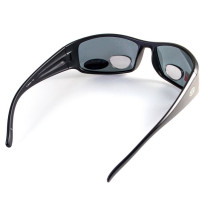 Окуляри BluWater Bifocal - 1 (+3.0) Polarized (gray) чорна біфокальна лінза з діоптріями