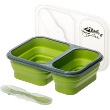 Контейнер 2 відсіку силіконовий Tramp TRC-090-olive