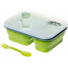 Контейнер 2 відсіку силіконовий Tramp TRC-090-olive