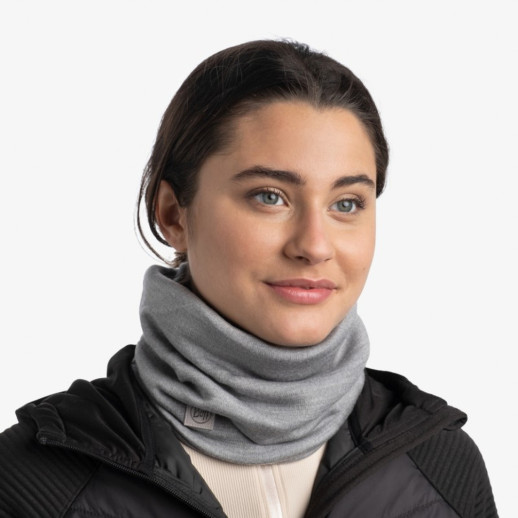 Шарф-труба Buff Heavyweight Merino Wool solid Light Grey