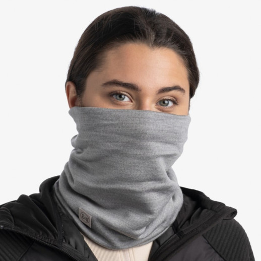 Шарф-труба Buff Heavyweight Merino Wool solid Light Grey