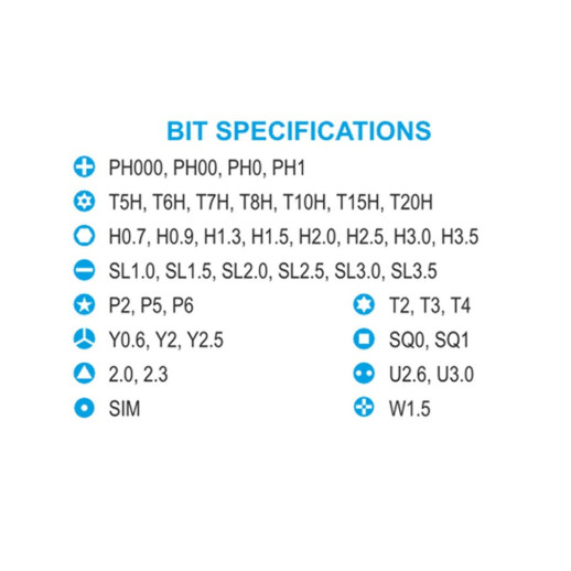 Викрутка з комплектом насадок BREVIA 46 в 1 (55046MMC)