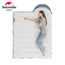 Спальник з капюшоном та закругленим дном Naturehike Y150 NH21MSD08 правий, темно-блакитний