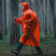 Дощовик-пончо легкий з рукавами Naturehike CNK2620FS011, L, помаранчево-червоний