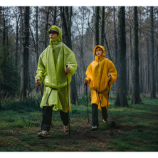 Дощовик-пончо легкий з рукавами Naturehike CNK2620FS011, L, помаранчево-червоний