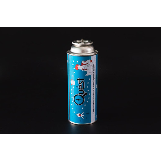 Набір із 4 шт газових балонів бутанових Quest, 220гр