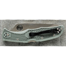 Ніж Spyderco Endura 4, напівсеррейтор, сіро-зелений (C10PSFG)