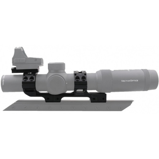 Моноблок Vector Optics 30 мм з бульбашковим рівнем на ластівчин хвіст і планкою Пікатіні зверху