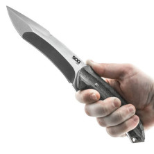 Ніж SOG Kiku Fixed 5.5, сірий клинок