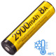Акумулятор літієвий Li-Ion 18650 Nitecore NL1829LTHP 3.6 V 8А, 2900mAh, -40°C, захищений