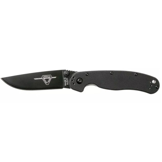 Ніж Ontario Knife RAT II Folder black AUS-8 BB Black