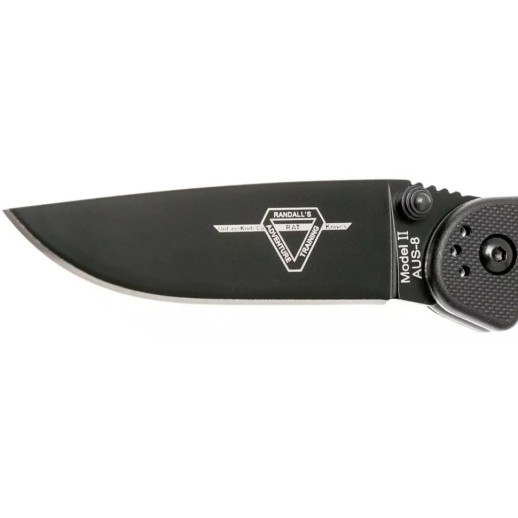Ніж Ontario Knife RAT II Folder black AUS-8 BB Black