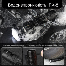 Ліхтар Wurkkos TD02 USB-C Rechargeable 18650 2000lm, чорний