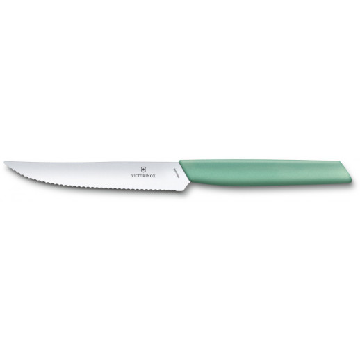 Кухонний ніж Victorinox Swiss Modern Steak & Pizza 12 см м'ятний