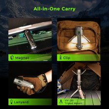 Ліхтар Wurkkos HD02 3200lm, 365 nm UV light+520 nm green beam+Side light mode Stepless Dimming, 1×21700 5000mah battery