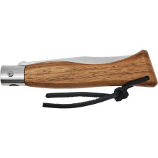 Ніж Main Knives Italian line, dark walnut wood handle and PU loop brown