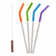 Набір сталевих трубочок Klean Kanteen 5 Piece Straw Set Multi Colored