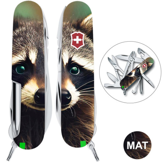 Складаний ніж Victorinox DELUXE TINKER ANIMAL Єнот