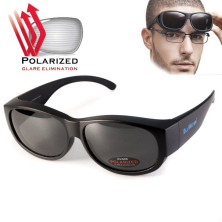 Окуляри BluWater OverBoard Polarized (gray) чорні