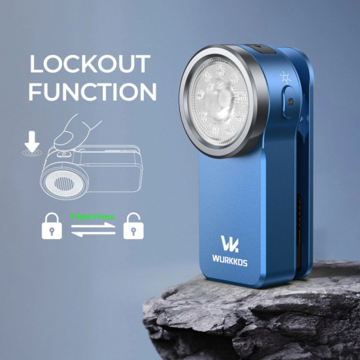 Ліхтар Wurkkos HD03 680lm, Built-in polymer lithium-ion battery(600mAh/3.7V)