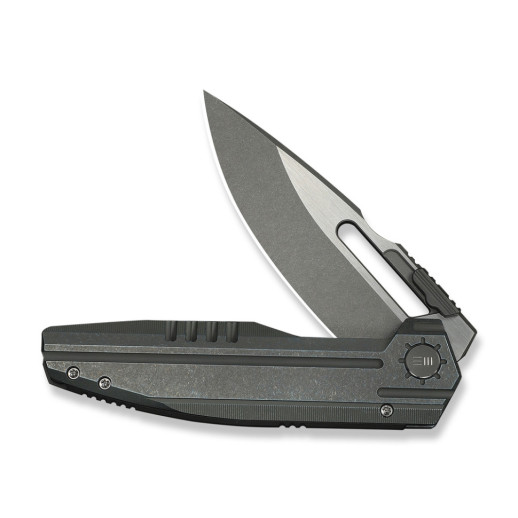 Ніж складаний туристичний Weknife Reveille (9.7 см) Bohler M390 / Titanium оливково-сірий