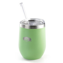 Термогорнятко з трубочкою GSI Outdoors Glacier Stainless Vacuum 12 fl.oz.Tumbler (зелене)