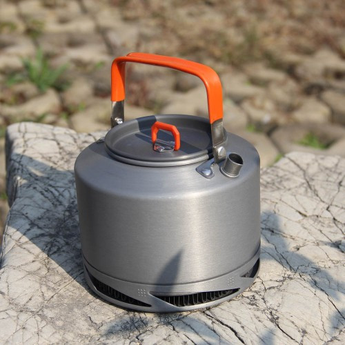Чайник з теплообмінником Fire-Maple FMC-XT2 1.5 л Оранжевая ручка
