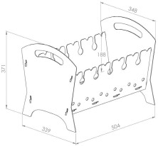 Мангал розкладний Кемпінг Компакт, BQ-1561