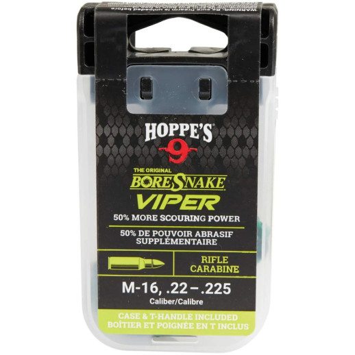 Протяжка Hoppe`s Bore Snake Viper для кал .22-.223 з бронзовими йоржами