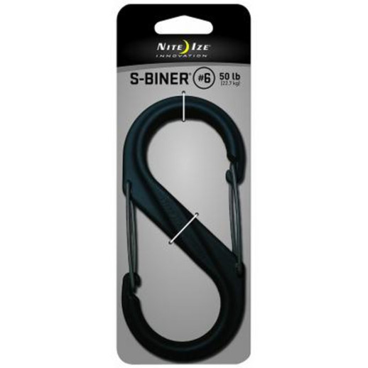 Карабін Nite ize PlasticCarbBlack SБП S6 NI676