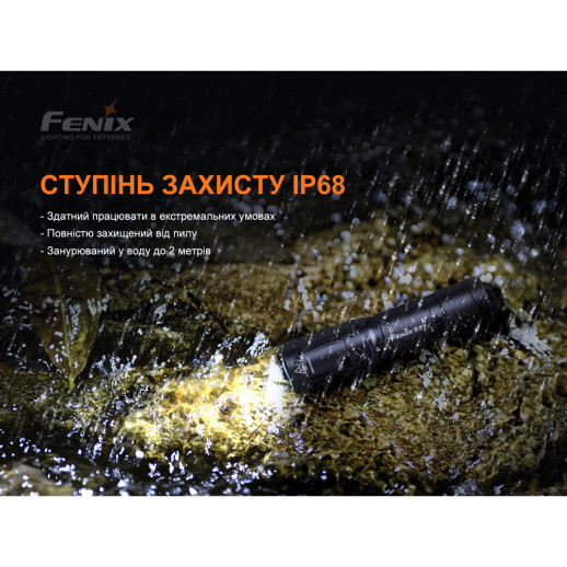 Ліхтар-брелок Fenix E01 V2.0, XP-G2 S3, 100 лм. Чорний