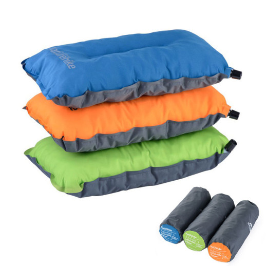 Самонадувна подушка Naturehike Sponge automatic Inflatable Pillow (NH17A001-L), помаранчевий