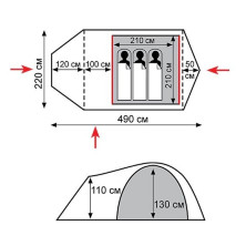 Намет Tramp Cave v2 TRT-021
