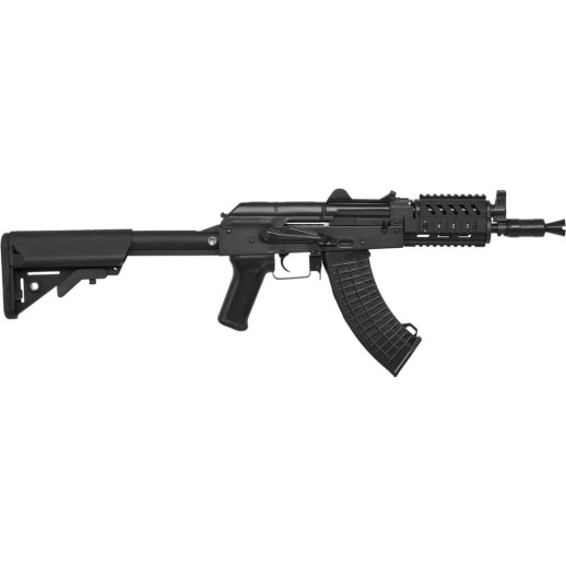 Страйкбольна гвинтівка LCT АКС-74У AEG 6 мм з тактичним обвісом і прикладом серії М