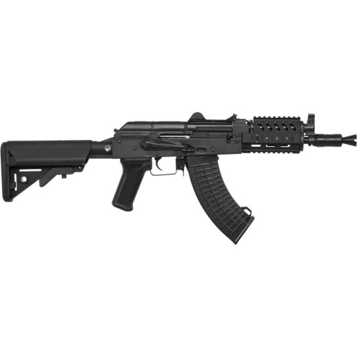 Страйкбольна гвинтівка LCT АКС-74У AEG 6 мм з тактичним обвісом і прикладом серії М