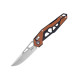 Ніж складаний туристичний SRM Mecha, (8.3 см) D2 / G10 помаранчевий